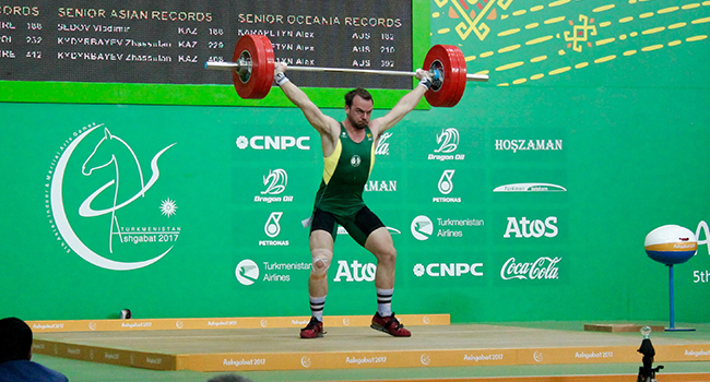 A snatch PB for Marquardt on debut at Ashgabat 2017 | Australian ...